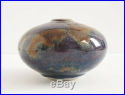 Vivika and Otto Heino Signed Studio Art Pottery Seed Pot Vase Rare Glaze