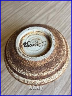 Waistel Cooper (1921-2003) Signed Studio Pottery Stoneware Vase 13.5cm Textured