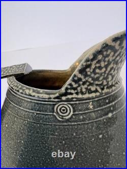 Walter Keeler Blue Salt Glazed Jug Handmade Pottery