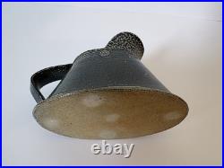 Walter Keeler Blue Salt Glazed Jug Handmade Pottery