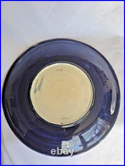 Walter Moorcroft Signed Clematis Large Plate Charger 26cm Mid Century Vintage