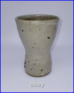 Warren Mackenzie Studio Pottery 5.5 Speckled Vase RARE 1950s ALIX Chop