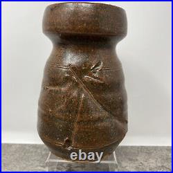 Warren Mackenzie Studio Pottery Vase With Early impressed stamp #399