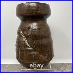 Warren Mackenzie Studio Pottery Vase With Early impressed stamp #399