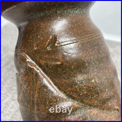 Warren Mackenzie Studio Pottery Vase With Early impressed stamp #399