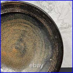 William'Bill' Marshall @ Leach Tenmoku Stoneware Plate/dish 24cm Diam #2599