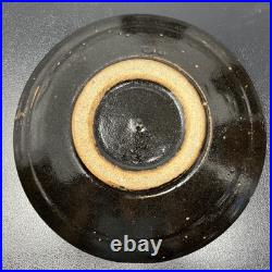 William'Bill' Marshall @ Leach Tenmoku Stoneware Plate/dish 24cm Diam #2599