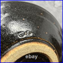 William'Bill' Marshall @ Leach Tenmoku Stoneware Plate/dish 24cm Diam #2599