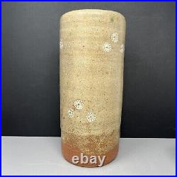 William'Bill' Marshall stoneware 30 cm Tall Decorated Vase #1561