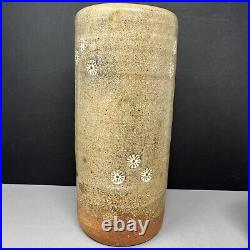 William'Bill' Marshall stoneware 30 cm Tall Decorated Vase #1561
