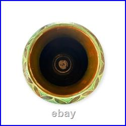 William Fishley Holland Studio Pottery Vase Green Glaze North Devon 35cm