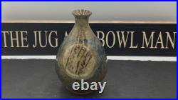 William Plumptre Stoneware Braided Cobalt Decoration Studio Pottery Vessel William Plumptre Stoneware Braided Cobalt Decoration Studio Pottery Vessel