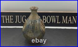 William Plumptre Stoneware Braided Cobalt Decoration Studio Pottery Vessel William Plumptre Stoneware Braided Cobalt Decoration Studio Pottery Vessel