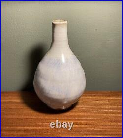 William Plumptre Vase Studio Ceramics Light blue Signed Hand thrown