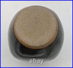 Winchcombe Studio Pottery Stoneware Tenmoku Glaze Vase 20th Century