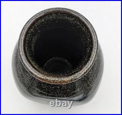Winchcombe Studio Pottery Stoneware Tenmoku Glaze Vase 20th Century
