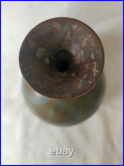Wonderful early studio pottery vase bottle form great glaze effects