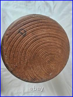 Wonderful early studio pottery vase bottle form great glaze effects