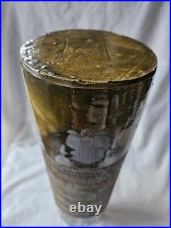 Wonderful studio pottery very tall vase. Circa mid century modern