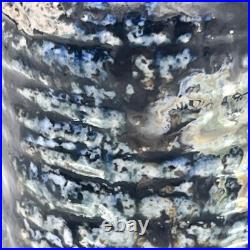 Wren / Oxshott Studio Pottery Bottle Vase, Unmarked, Pearlescent Glaze, 18cm Wren / Oxshott Studio Pottery Bottle Vase, Unmarked, Pearlescent Glaze, 18cm