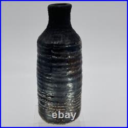 Wren / Oxshott Studio Pottery Bottle Vase, Unmarked, Pearlescent Glaze, 18cm Wren / Oxshott Studio Pottery Bottle Vase, Unmarked, Pearlescent Glaze, 18cm