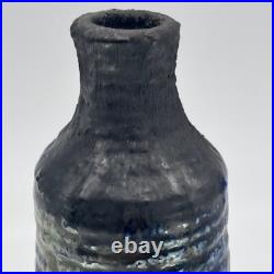 Wren / Oxshott Studio Pottery Bottle Vase, Unmarked, Pearlescent Glaze, 18cm Wren / Oxshott Studio Pottery Bottle Vase, Unmarked, Pearlescent Glaze, 18cm